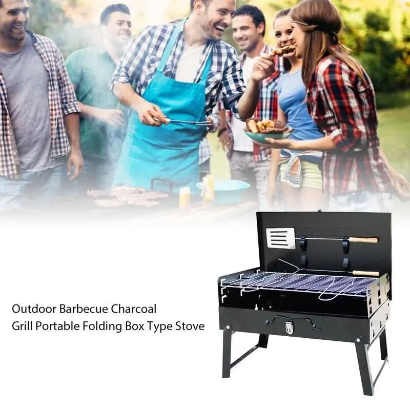 BowLift | Foldable steel garden barbecue for camping & garden
