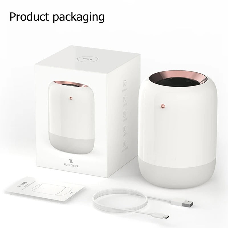 BowLift | HydraPur UV Air Humidifier – Silent Portable Humidifier with UV Sterilisation for Clean & Comfortable Air