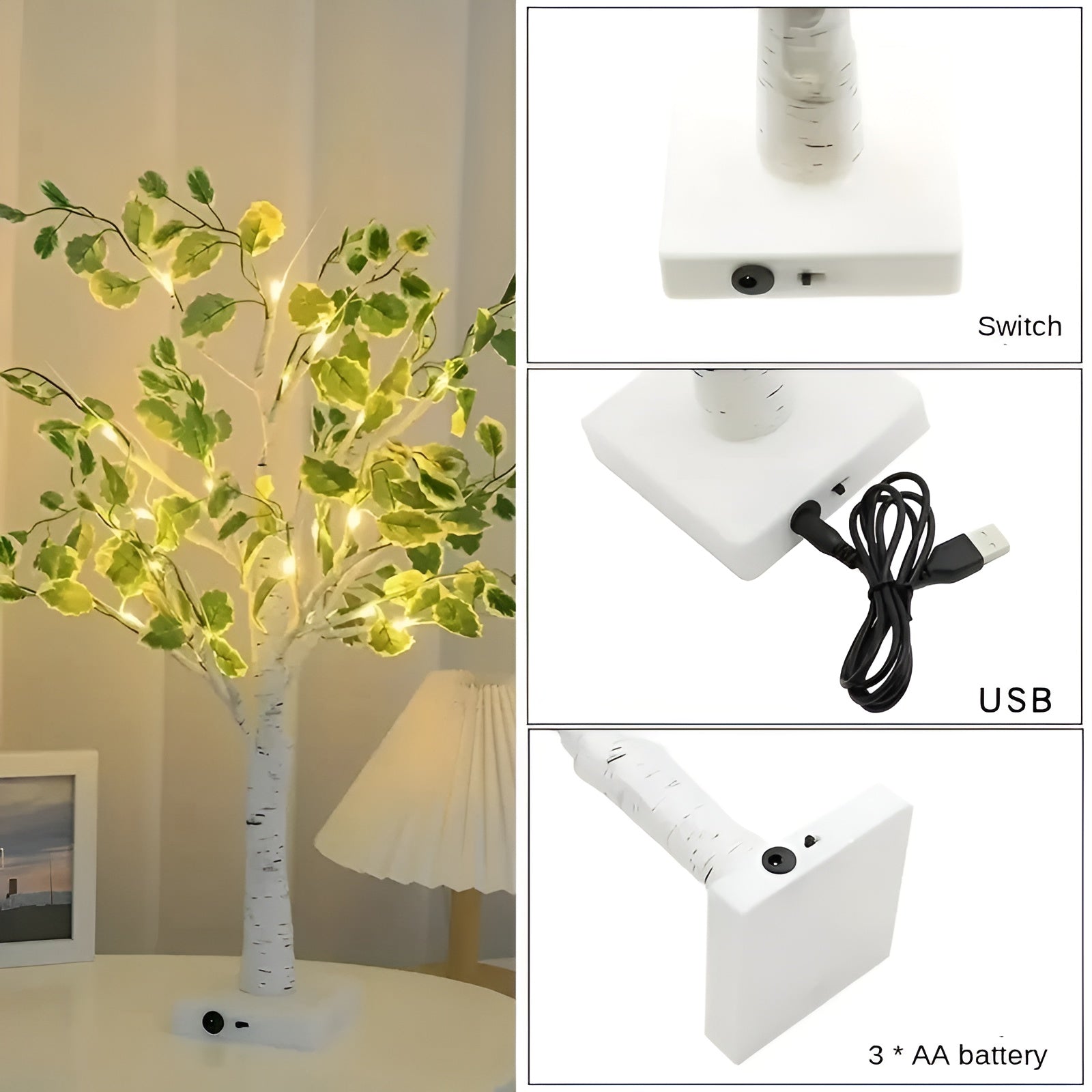 BowLift | Magical BrightTree Table Lamp – Elegant Tree Design with Warm LED Light