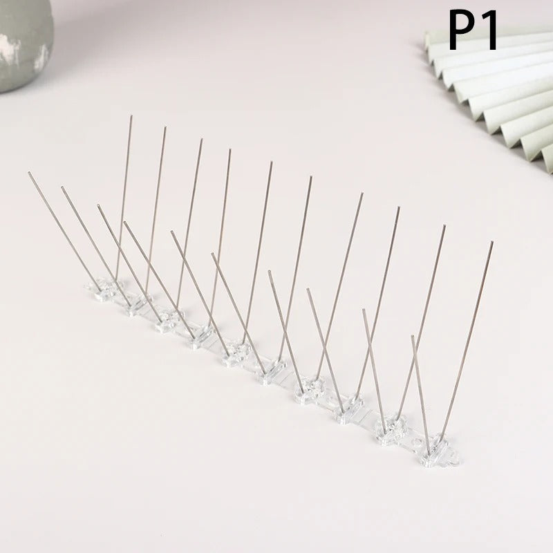 BowLift | 1PC Stainless Steel Pigeon Spikes And Bird Repeller Deterrent 25cm Balcony Anti-bird Repellent Thorn Nail Kit Pest Control