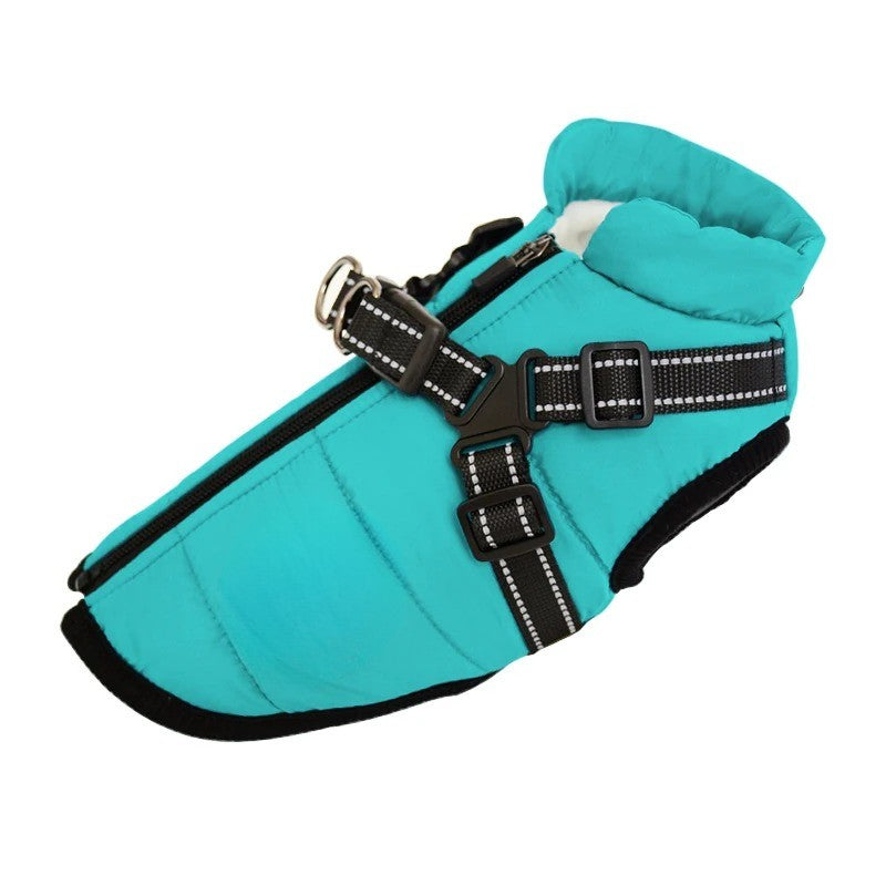 BowLift | All-Weather Insulated Dog Jacket with Built-in Harness