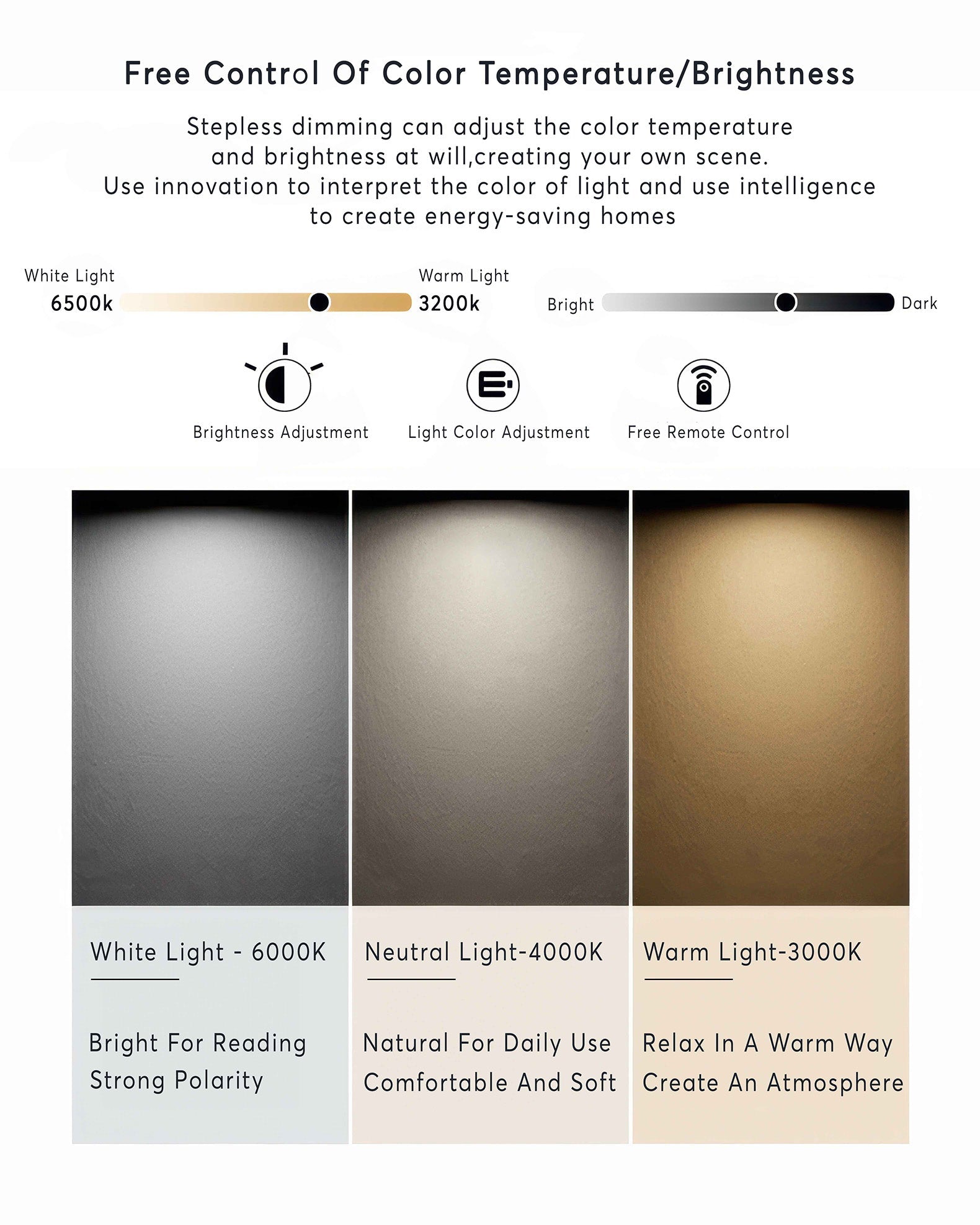 BowLift | Rotatable wall lamp with Nordic wood grain