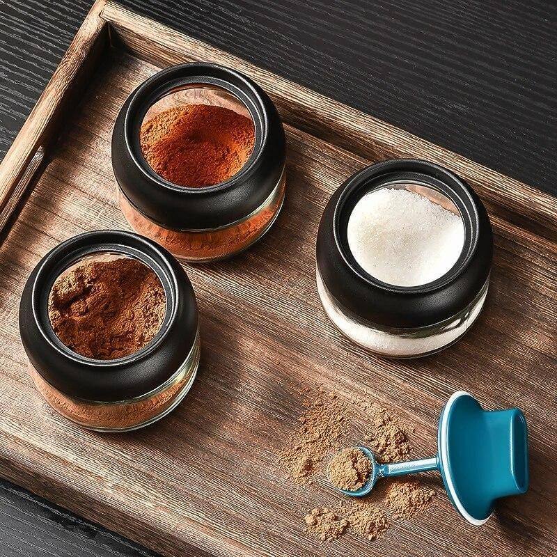 BowLift | Salt and Pepper Seasoning Organizer Spice Jars