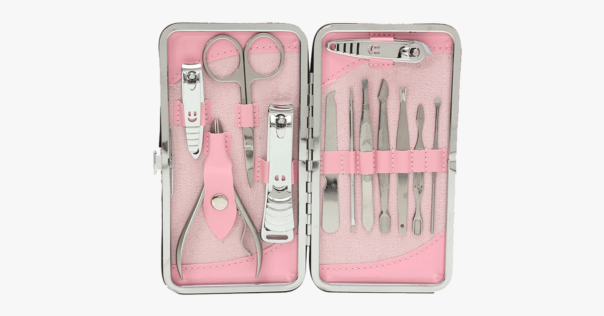 BowLift | 12-piece Stainless Steel Professional Manicure Set