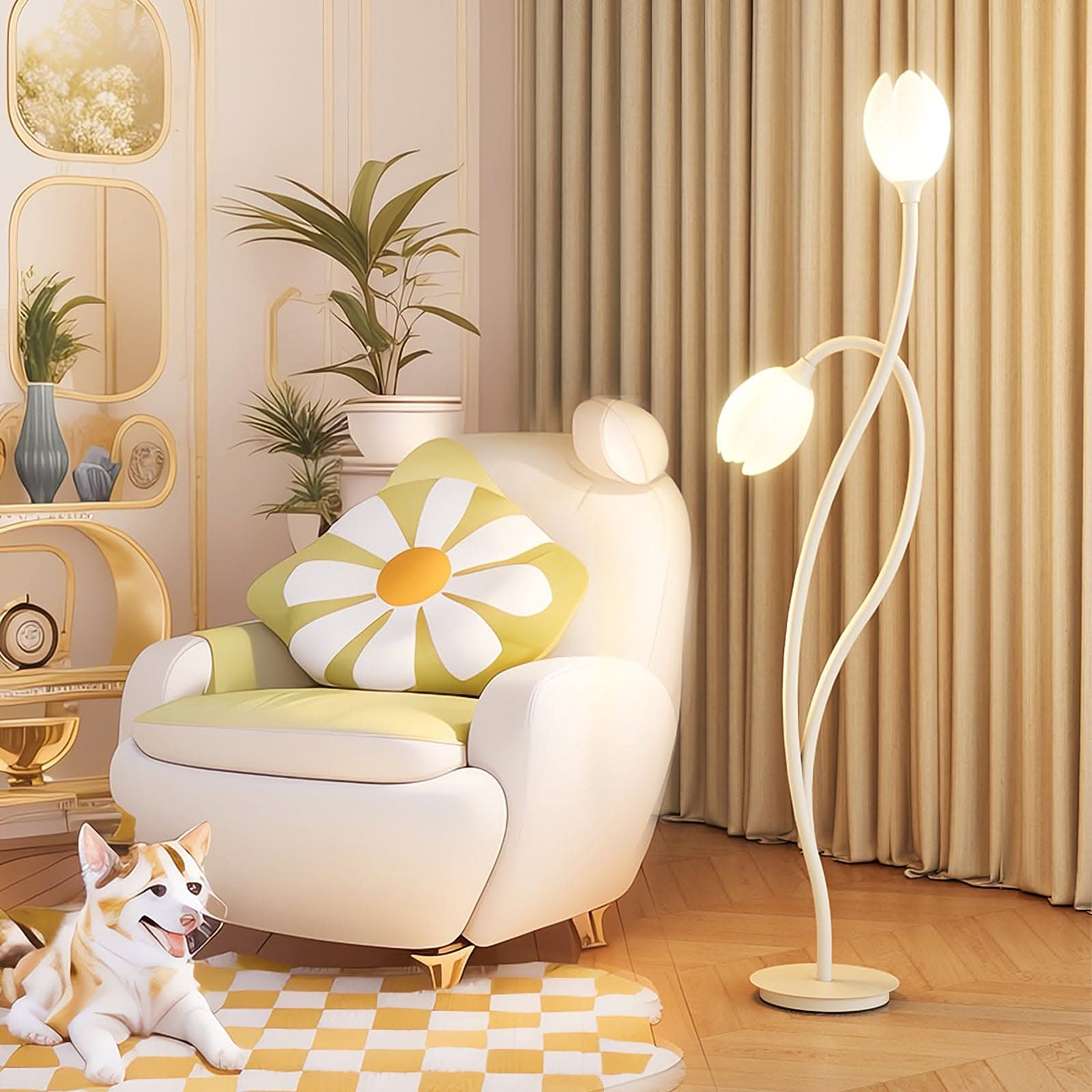 BowLift | Modern Flower Floor Lamp with G9 Socket