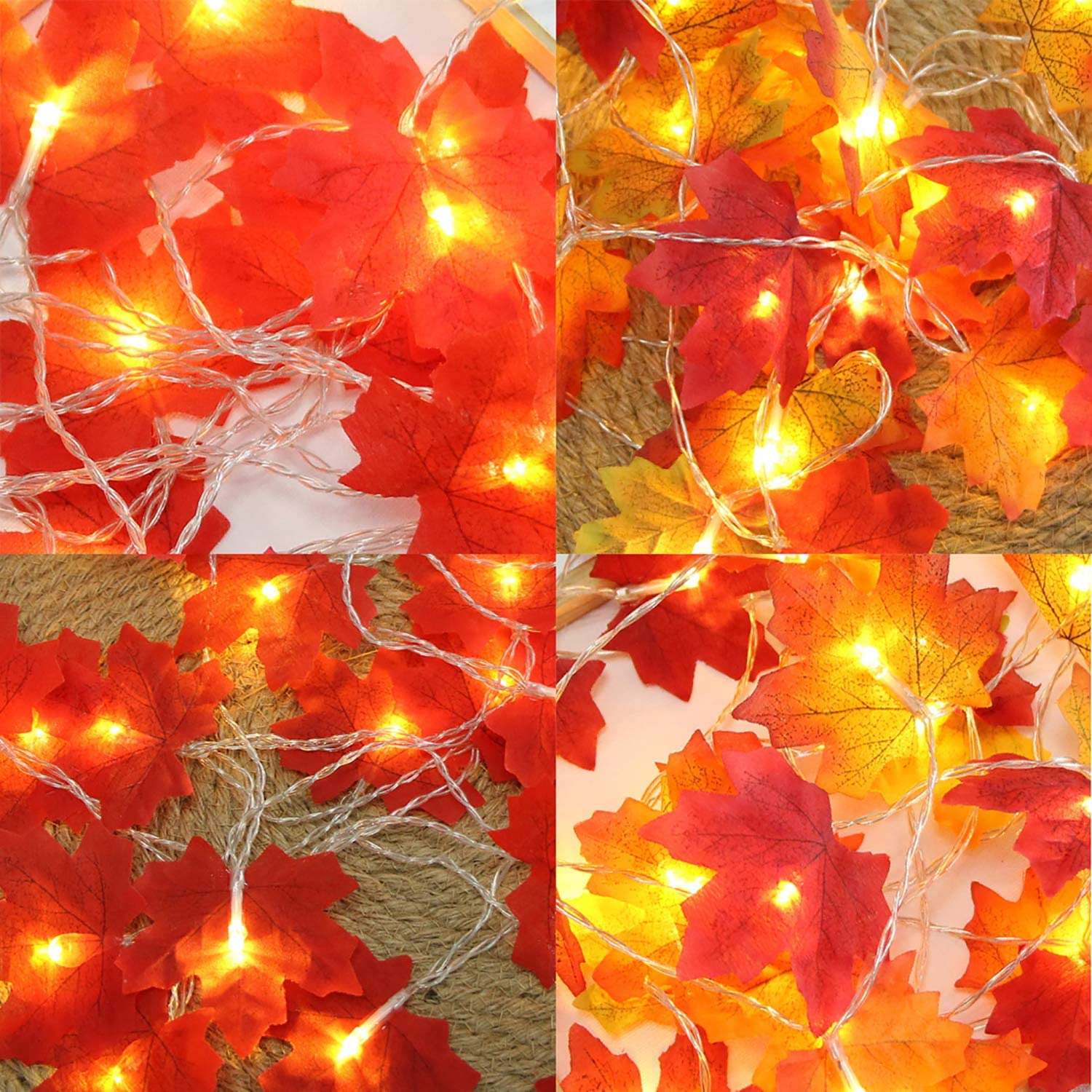 BowLift | Maple Leaves Autumn String Lights