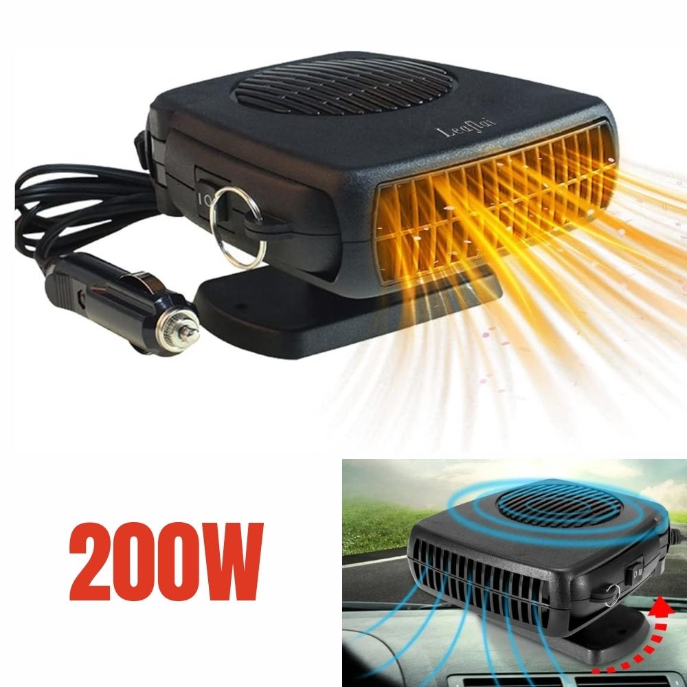 BowLift | TurboHeat | 12V Car Heater – 150W/300W Ceramic Fan Heater, Portable Car Defroster & Warmer