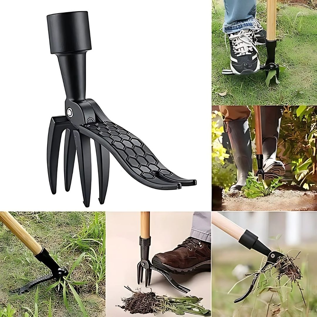BowLift | Ergonomic Weeding Tool | High-Strength Steel Claws for Effortless Weed Removal in Gardens