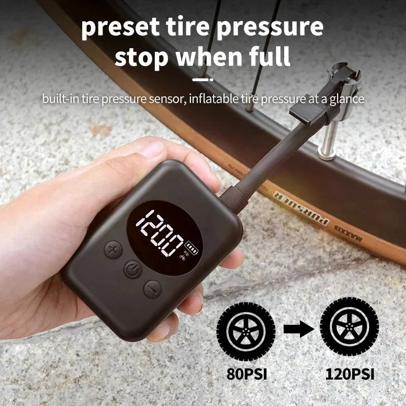 BowLift | MiniPump 150 – Wireless bicycle pump with 150 PSI for MTB & outdoor