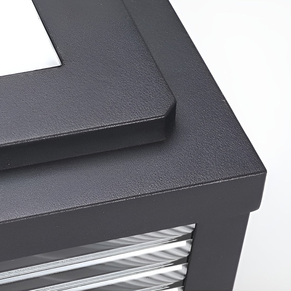 BowLift | Decorative Post Lamp with Square Glass Shade