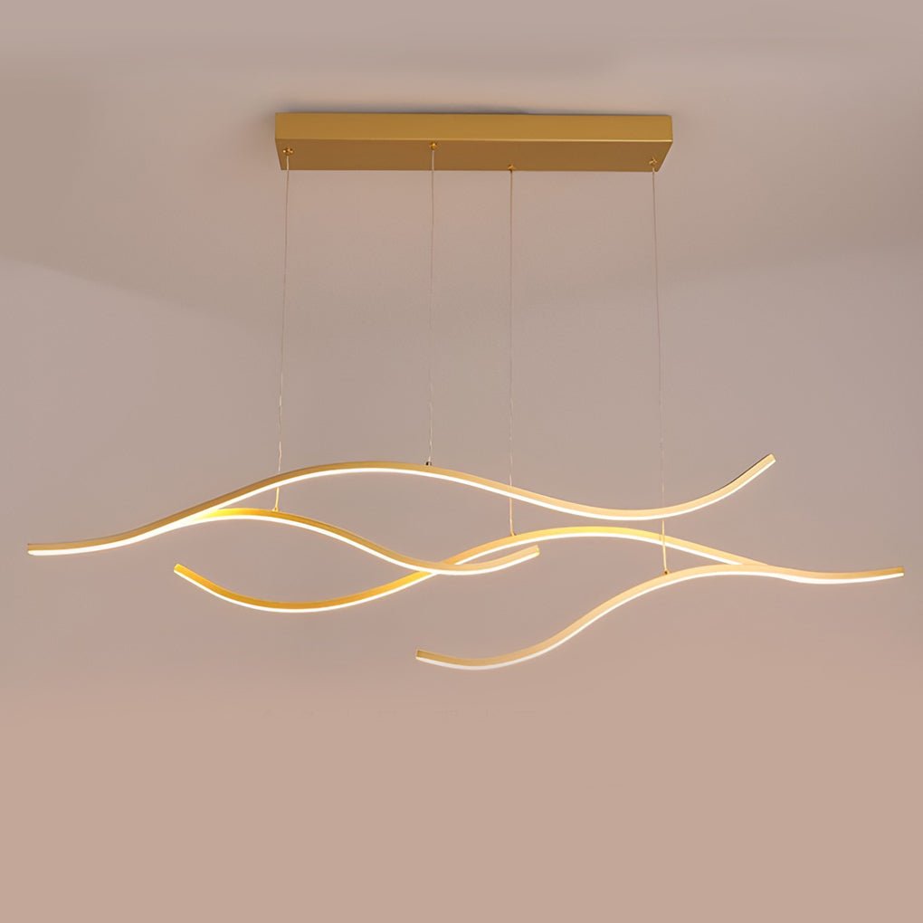 BowLift | Designer LED Ceiling Lamp with Wavy Curved Shape