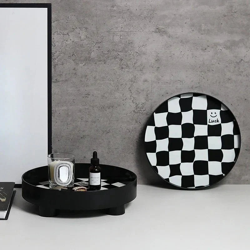 BowLift | Monochrome Chessboard Storage Tray