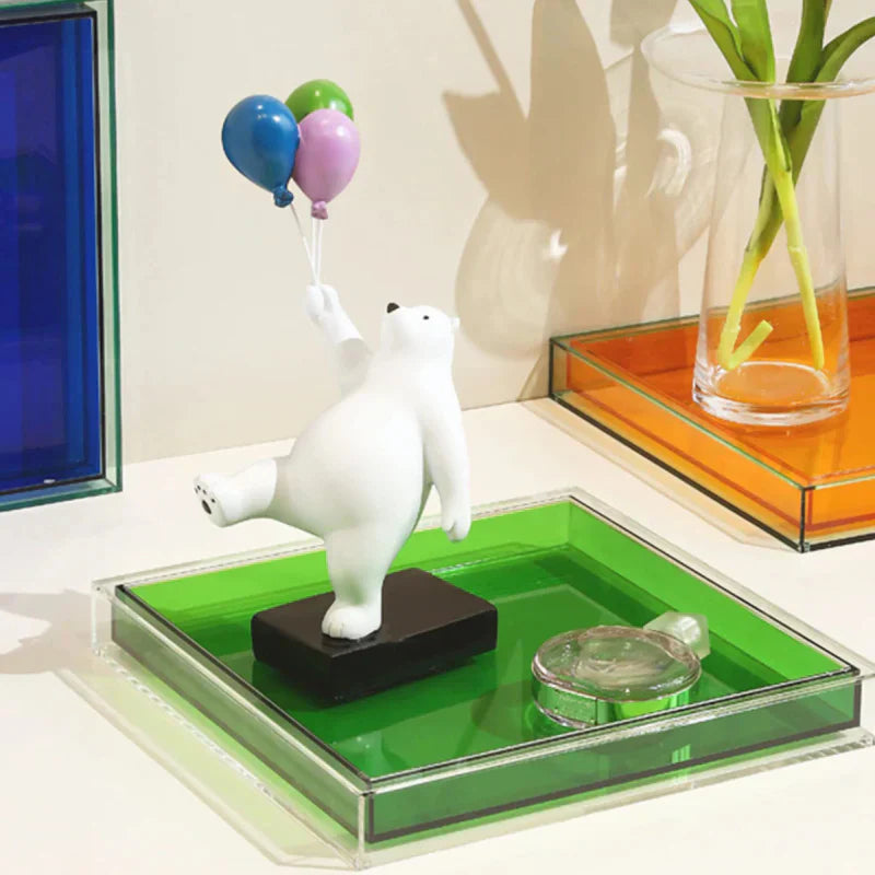 BowLift | Acrylic Serving Tray in "Color Pop"