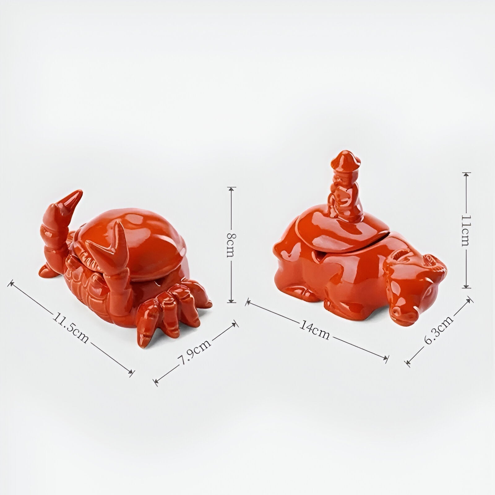 BowLift | CeramiQ – Luxury Ashtray in Oriental Style with Unique Crab Design