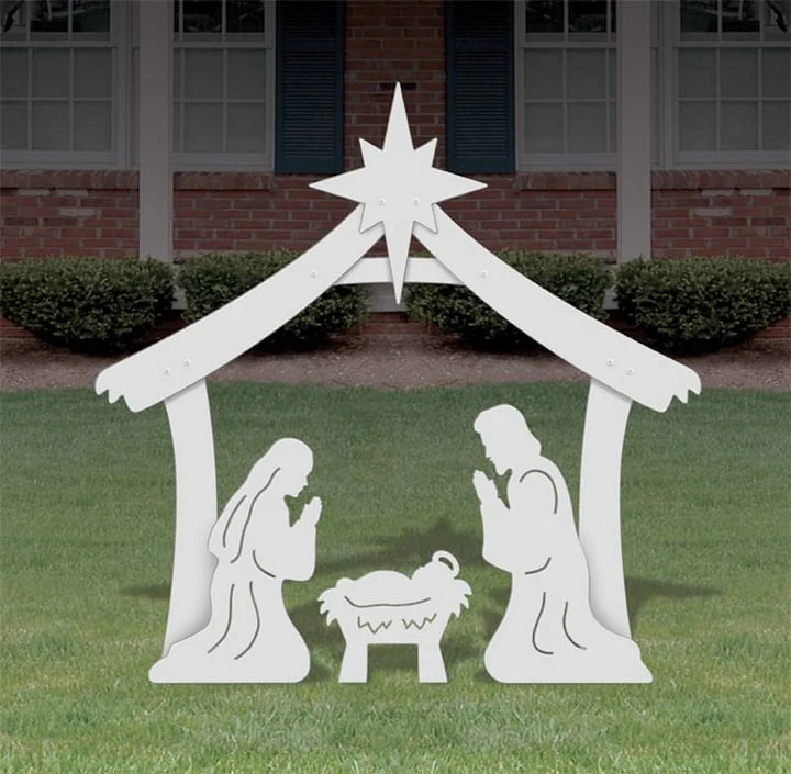 BowLift | Holy Night Outdoor Christmas Nativity Set