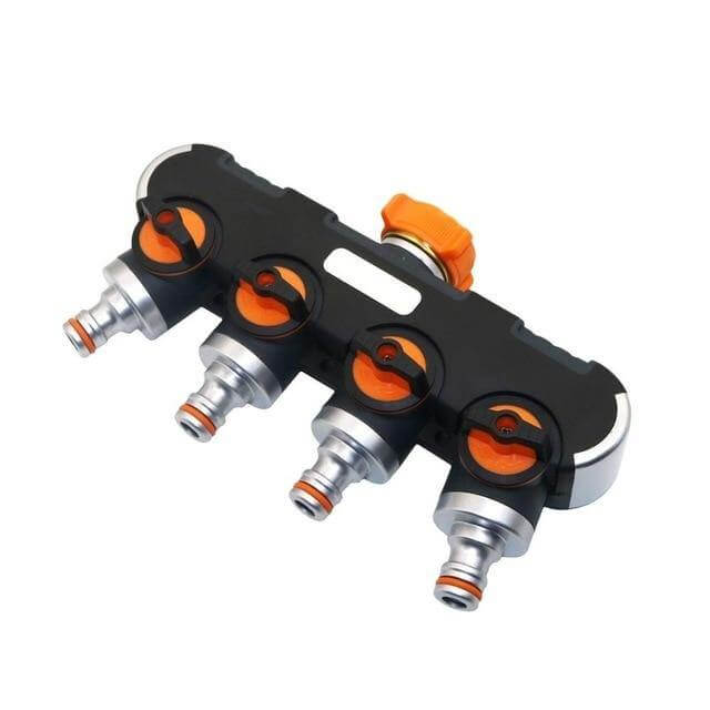 BowLift | 4-way Garden Hose Faucet Splitter Connector