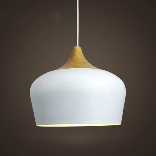 BowLift | Pendant lights made of metal and wood in delicate pastel shades