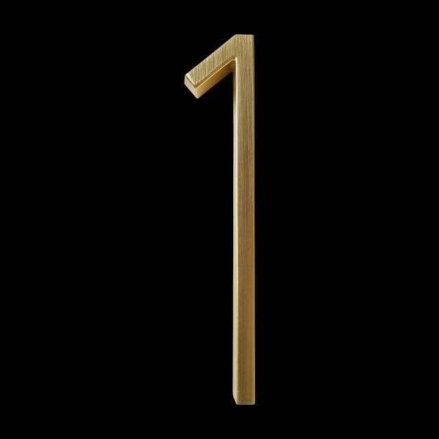 BowLift | Gold Modern House Numbers