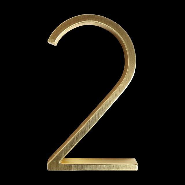 BowLift | Gold Modern House Numbers