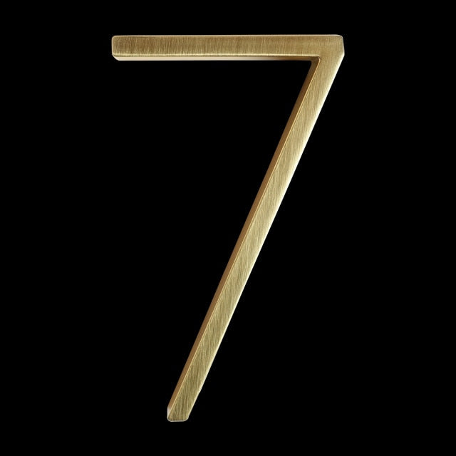 BowLift | Gold Modern House Numbers