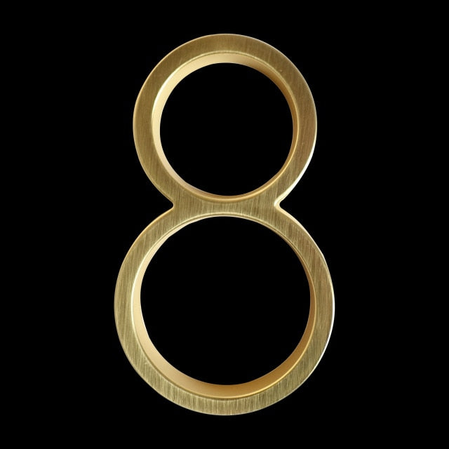 BowLift | Gold Modern House Numbers
