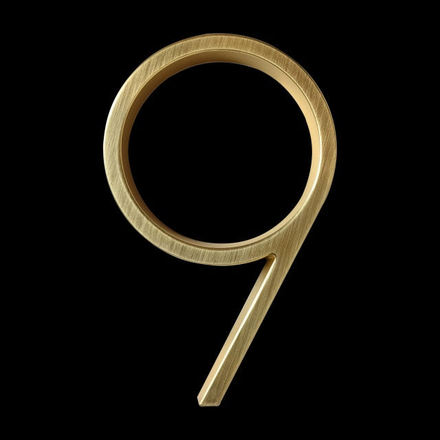 BowLift | Gold Modern House Numbers