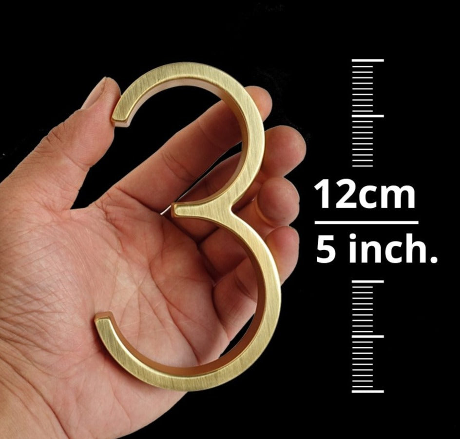 BowLift | Gold Modern House Numbers