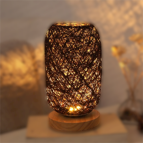 BowLift | Table lamp made of rattan wood