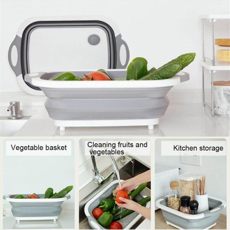 BowLift | 3 In 1 Multifunctional Foldable Dish Tub Cutting Board