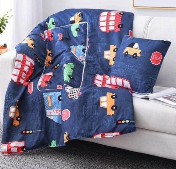 BowLift | 2In1 Colorful Cartoon Pillow Blanket