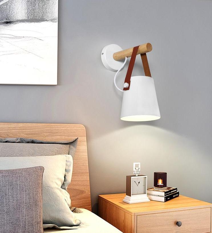 BowLift | Wood Nordic Hanging Wall Lamp
