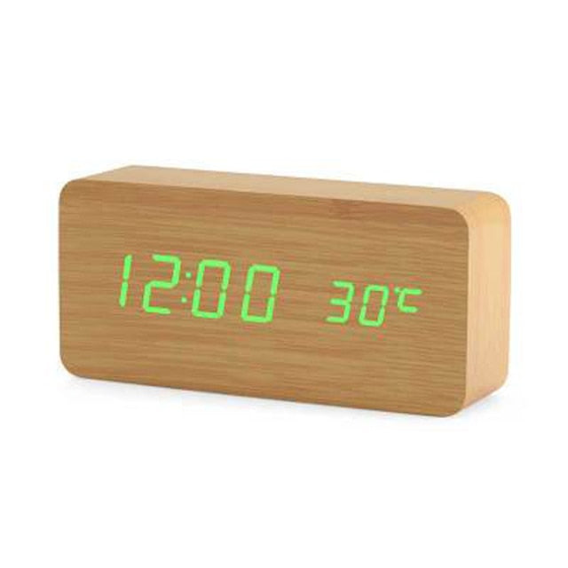 BowLift | Digital LED Alarm Clock | Voice Control, Clear Display & Modern Design for Bedroom Use