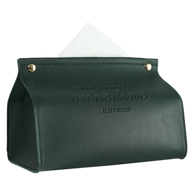 BowLift | Logan Faux Leather Tissue Box