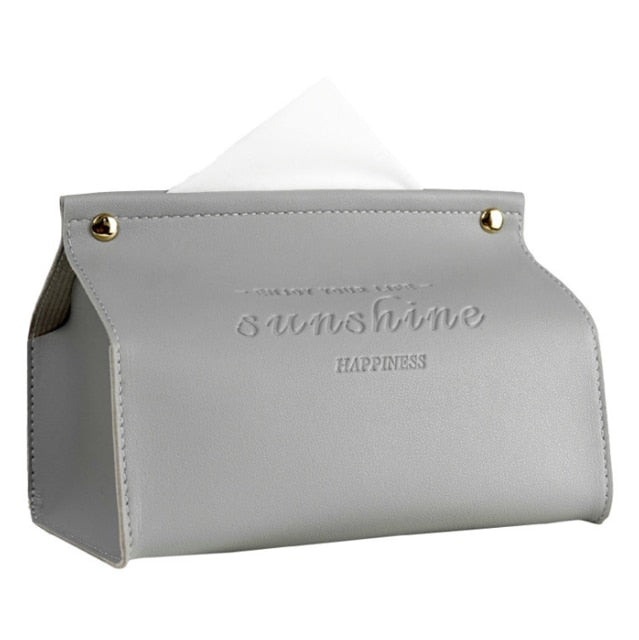 BowLift | Logan Faux Leather Tissue Box