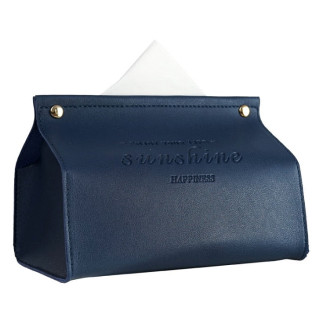 BowLift | Logan Faux Leather Tissue Box