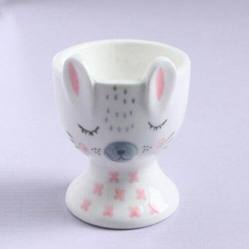 BowLift | 2Pcs Cute Animal Ceramic Breakfast Egg Holder