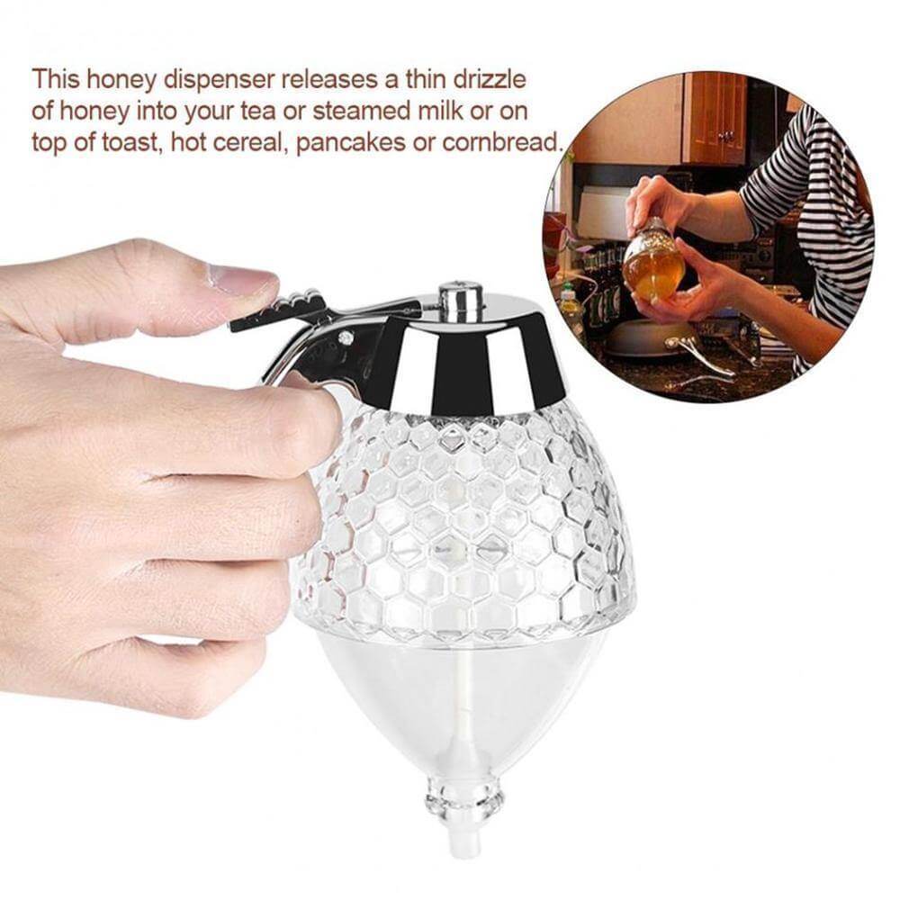 BowLift | Honeycomb Jar Honey Dispenser