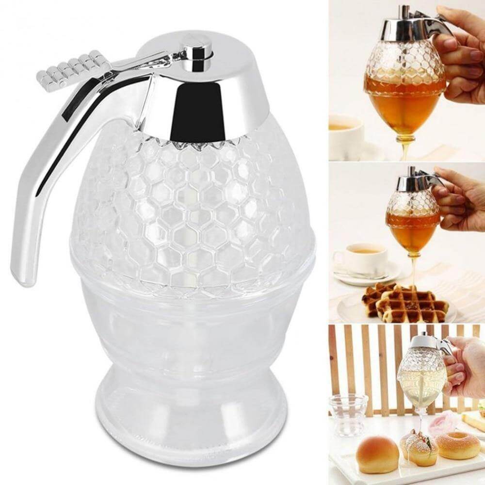 BowLift | Honeycomb Jar Honey Dispenser