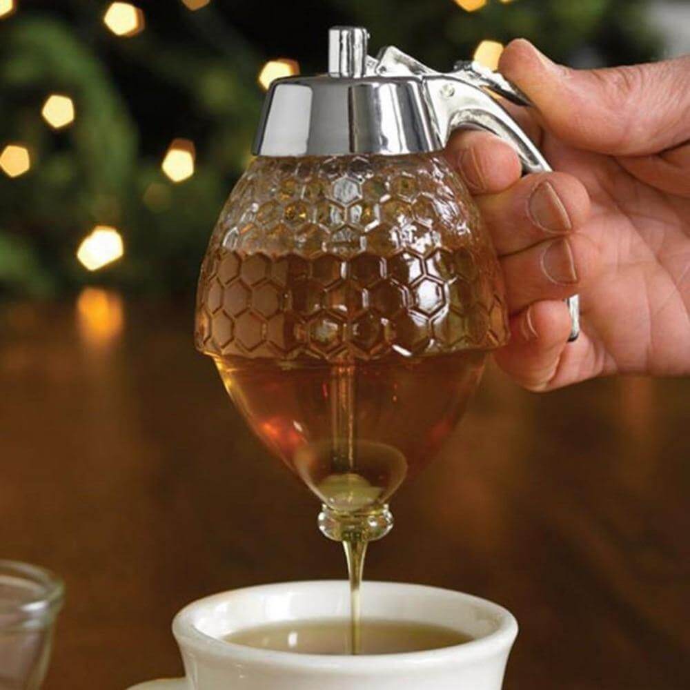 BowLift | Honeycomb Jar Honey Dispenser