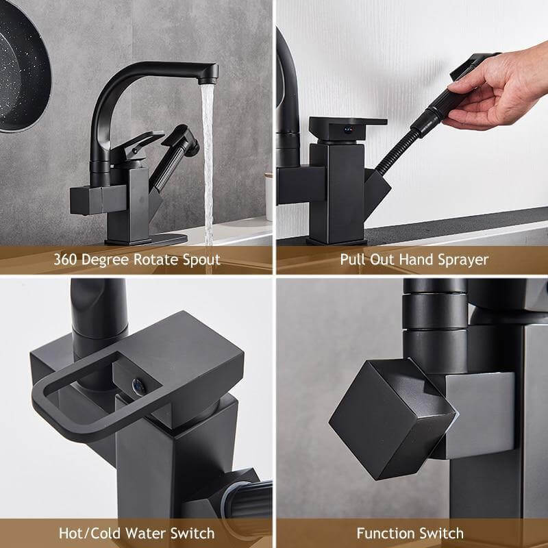 BowLift | 2in1 Elegant 360 Rotating Sink Faucet