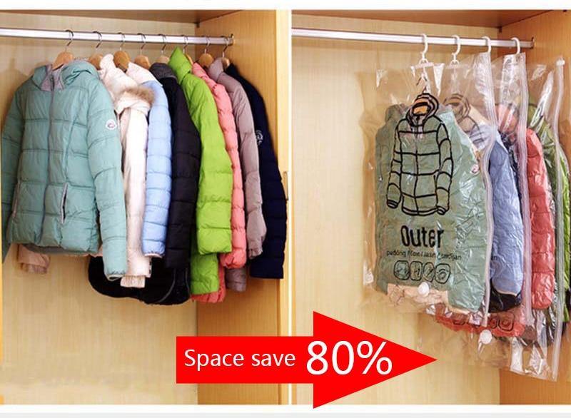 BowLift | Closet Organizer Hanging Vacuum Bag