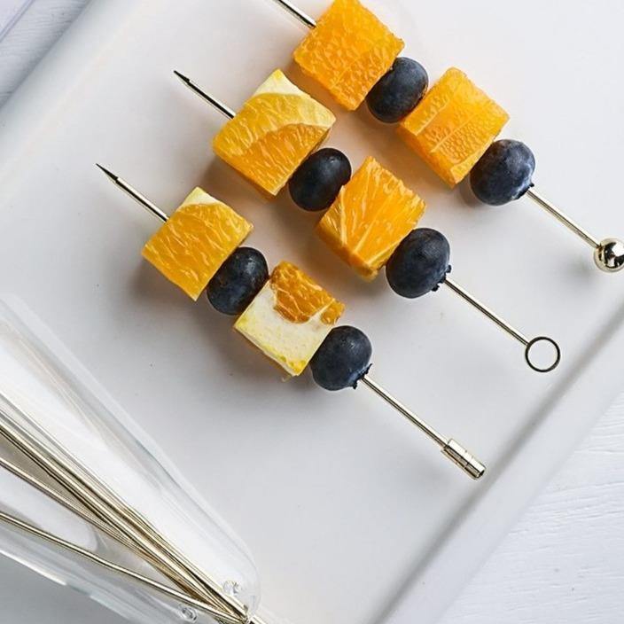 BowLift | Elegant Stainless Steel Fruit Fork Jar