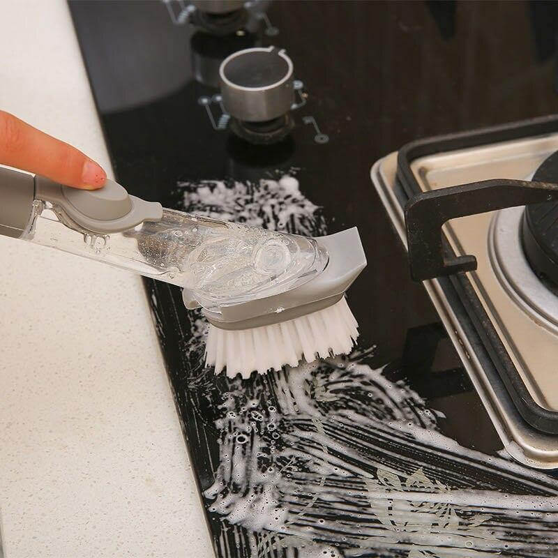 BowLift | 2in1 Liquid Dispenser Dish Washing Brush