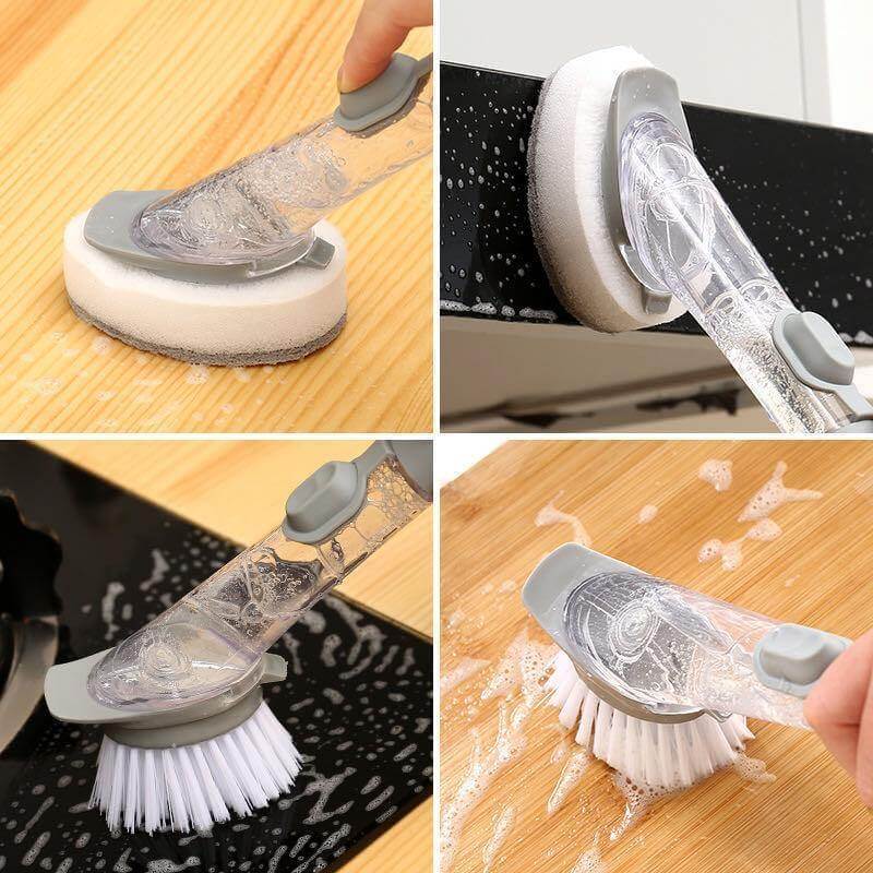 BowLift | 2in1 Liquid Dispenser Dish Washing Brush