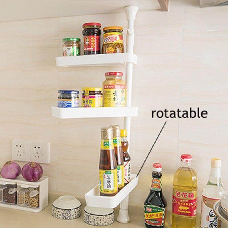 BowLift | Punch Free Rotating 3-Layer Kitchen Spice Organizer