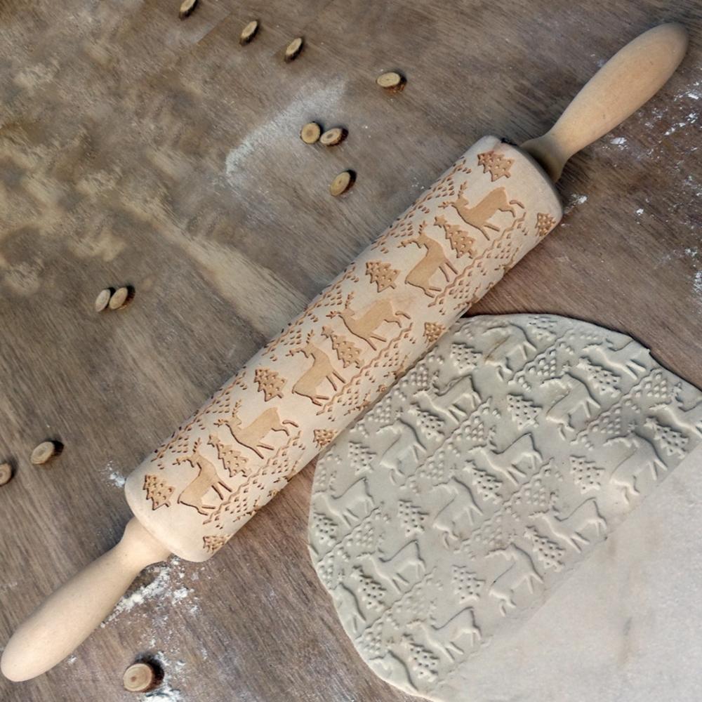 BowLift | 3D Wooden Christmas Rolling Pin