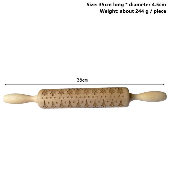 BowLift | 3D Wooden Christmas Rolling Pin