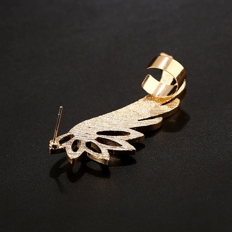 BowLift | Fashion Alloy Feather Ear cuff Clip on Earrings