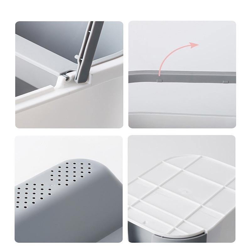 BowLift | Wet-Dry Double Separator Kitchen Trash Bin