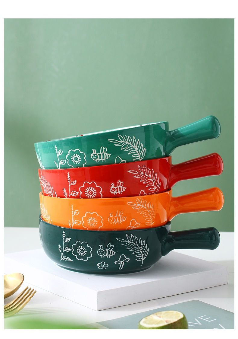 BowLift | Handmade Animal Flower Large Ceramic Bowl